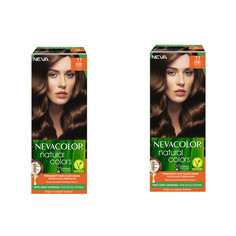 Стойкая крем-краска для волос Nevacolor Natural Colors 7.7 Карамель 2 шт.