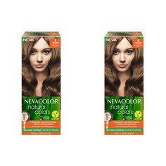 Стойкая крем-краска для волос Nevacolor Natural Colors 8. Светлый блондин 2 шт.