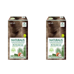 Стойкая крем-краска для волос Naturalis Vegan 8.0 Интенсивный светлый каштановый 2 шт.