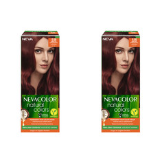 Стойкая крем-краска для волос Nevacolor Natural Colors 6.66 Магическое красное дерево 2шт.