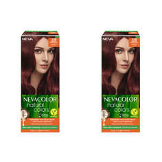 Стойкая крем-краска для волос Nevacolor Natural Colors 6.66 Магическое красное дерево 2шт.
