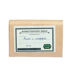 Мыло монастырское для лица и тела алоэ с люффой 50 г Монастырские травы