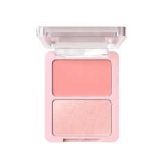 Палетка для лица Divage Blush & Highlighter Duo Face т.02 Розовый-розовое золото 8 г