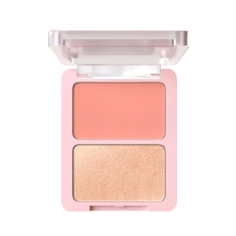 Палетка для лица Divage Blush & Highlighter Duo Face т.01 Коралловый-золотистый 8 г