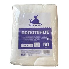 W W полотенце "ЛЮКС+ МИШКИ", 45х90 см, спанлейс, сложение, 50 шт White Whale