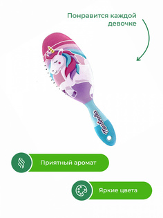 Расческа для волос Martinelia Мечты единорога зеленая