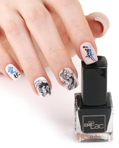 Лак для стемпинга E.Mi №2 Черный 6 мл EMI