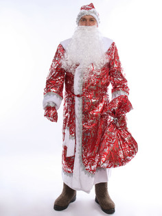 Костюм карнавальный мужской Дед Мороз Batik 3009 красный 54-56 RU Батик