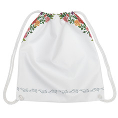 Мешок для обуви унисекс JoyArty Арка из роз белый