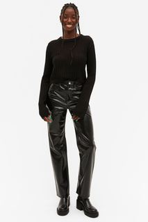 Брюки женские Monki 1028639001 черные 48 EU (доставка из-за рубежа)