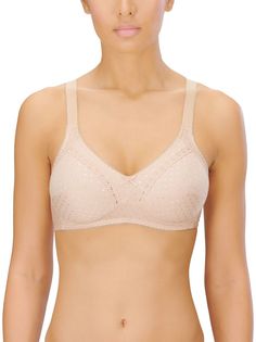 Бюстгальтер с мягкими бескаркасными чашками Cotton Soft Bra Naturana