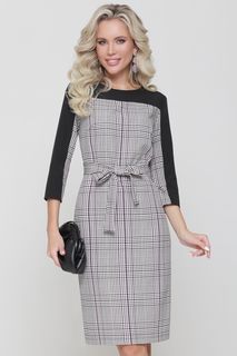 Платье женское DSTrend Оптимистический прогноз бежевое 54 RU