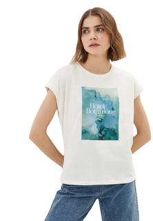 Футболка женская MEXX TU21107033W белая 2XL