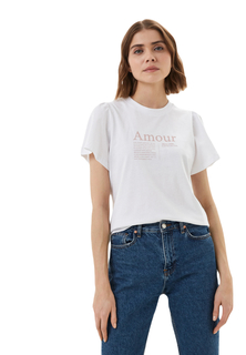 Футболка женская MEXX TU2102033W белая 2XL