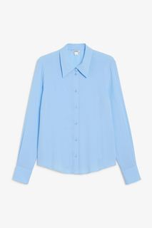 Рубашка женская Monki 1168454001 синяя XL (доставка из-за рубежа)