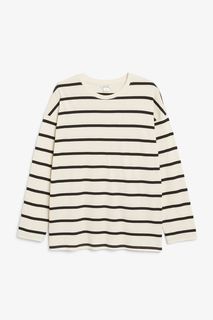 Лонгслив женский Monki 1084151013 бежевый 2XL (доставка из-за рубежа)