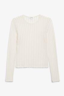 Лонгслив женский Monki 1083191007 белый XL (доставка из-за рубежа)