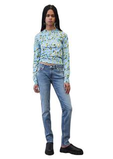 Футболка Marc O’Polo Denim женская, 342231552147, размер L, голубая