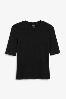 Футболка женская Monki 1126712001 черная 2XL (доставка из-за рубежа)