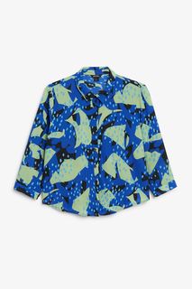 Рубашка женская Monki 1156768007 синяя XL (доставка из-за рубежа)