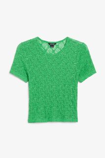 Футболка женская Monki 1189877003 зеленая S (доставка из-за рубежа)