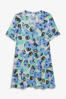 Платье женское Monki 1006130026 синее 2XL (доставка из-за рубежа)