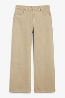 Джинсы женские Monki 1138448008 бежевые 30 (доставка из-за рубежа)