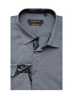 Рубашка мужская Imperator Steel-Grey-F sl. серая 43/170-178