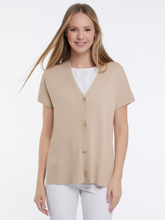 Кардиган женский oodji 63210149 бежевый 2XL