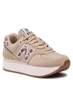 Кроссовки женские New Balance WL574ZDC бежевые 37.5 EU