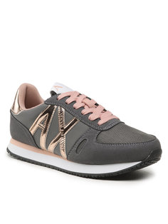 Кроссовки женские Armani Exchange XDX031 XV137 S605 серые 36 EU