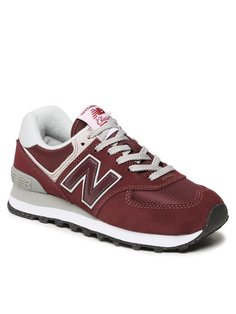 Кроссовки женские New Balance WL574EVM бордовые 40.5 EU