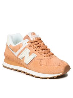 Кроссовки женские New Balance WL574NB оранжевые 38 EU