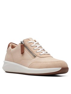 Кроссовки женские Clarks Un Rio Zip 26170212 бежевые 37 EU