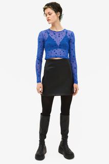 Топ женский Monki 1099197002 синий XS (доставка из-за рубежа)
