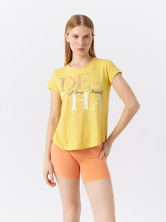Футболка женская Deha B64083.55205 желтая S