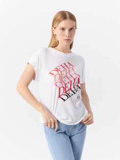 Футболка женская Deha B64520.10001 белая XL