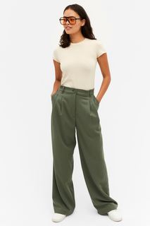 Брюки женские Monki 1009470003 хаки 34 (доставка из-за рубежа)
