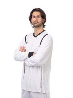 Лонгслив унисекс Umbro U93126 белый 2XL