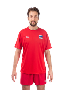 Футболка мужская Mizuno V2HP16RR16 красная 4XL