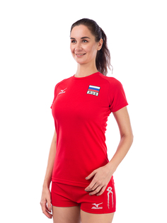 Футболка мужская Mizuno V2HP16RW5R16 красная 2XL