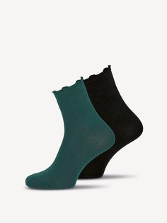 Комплект носков женских Tamaris 99597-1177 зеленый; черный 39-42