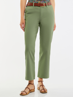 Брюки женские oodji 11701062-1 зеленые 40 EU