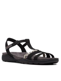 Сандалии женские Clarks Amanda Tealite 26171125 черные 37 EU