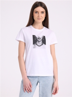 Футболка женская Апрель 1ЖДФК3784001 белая 100/164