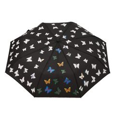 Зонт женский Raindrops RDH-733817 черный/бабочки