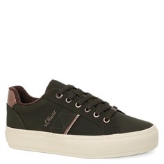 Кеды женские s.Oliver 5-5-23663-41 хаки 39 EU