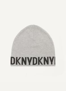 Шапка бини мужская DKNY V3190103 серая, one size