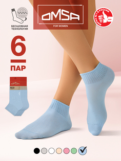 Комплект носков женских Omsa ECO 253-6 голубых 35-38