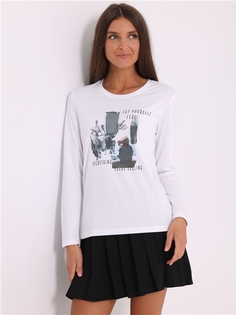 Лонгслив женский Апрель 1ЖДЛД3870001 белый 88/164